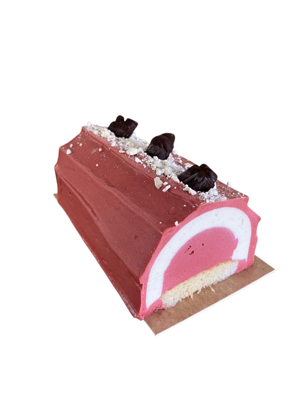 Bûche glacée Vanille Framboise