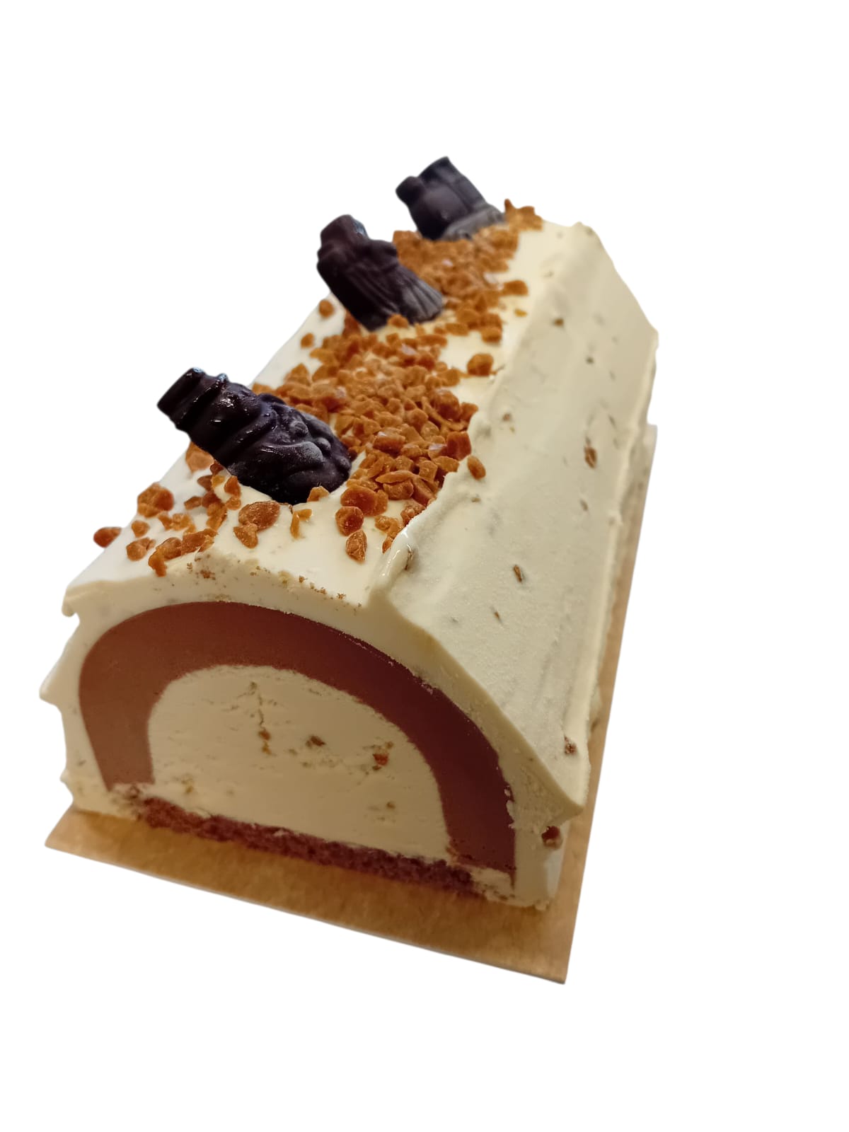 Bûche Glacée Caramel Beurre Salé Chocolat